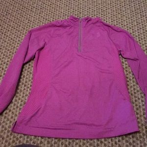 Quarter-zip long-sleeve running shirt